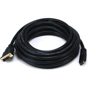 Monoprice 25ft 22AWG CL2 High Speed HDMI to DVI Adapter Cable - Black